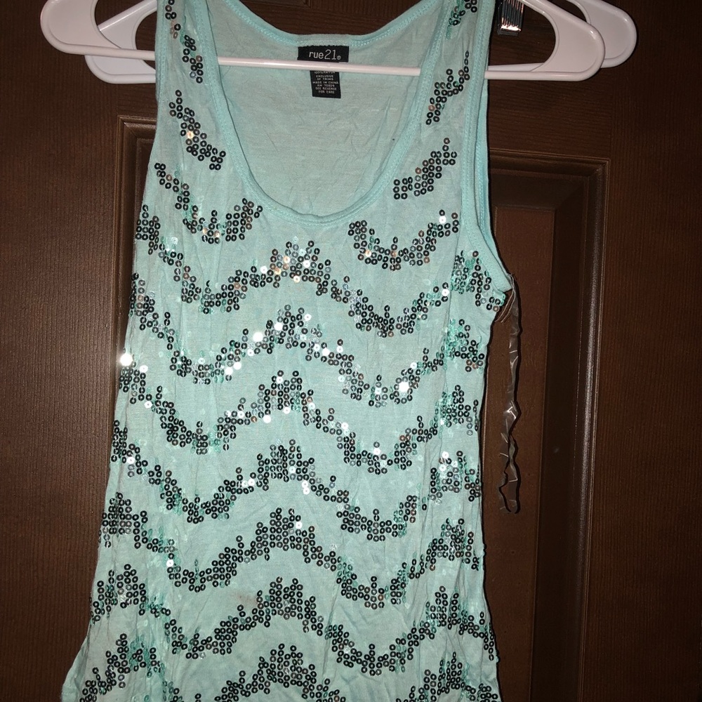 Sequined tank